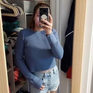 Aerie Waffle Knit Long Sleeve